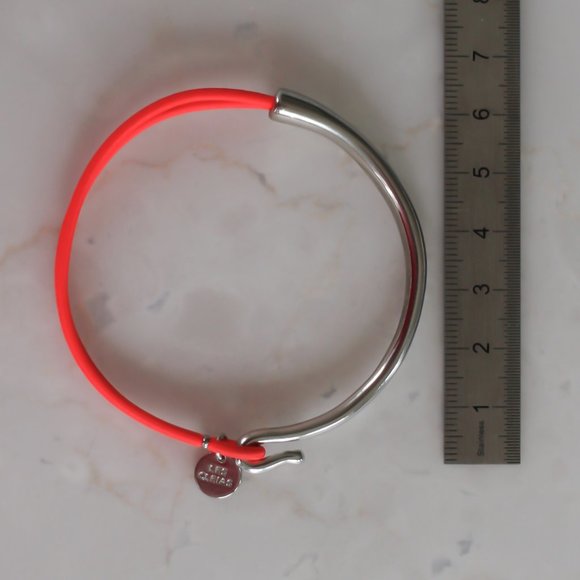 Les Cleias pink and silver bracelet - Picture 6 of 6